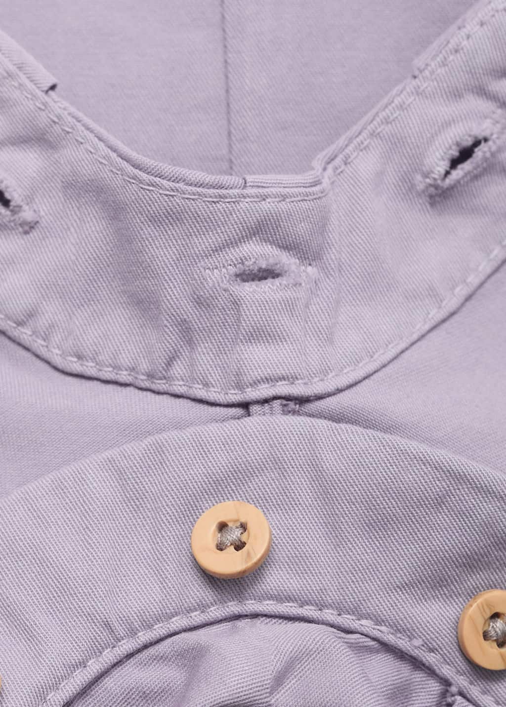 Short denim dungarees