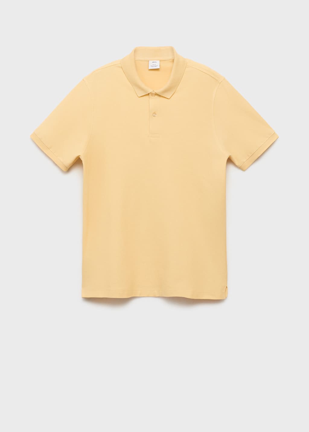Mango Man Polo Regular-fit Piqué Coton Jaune - Homme - Xxl -