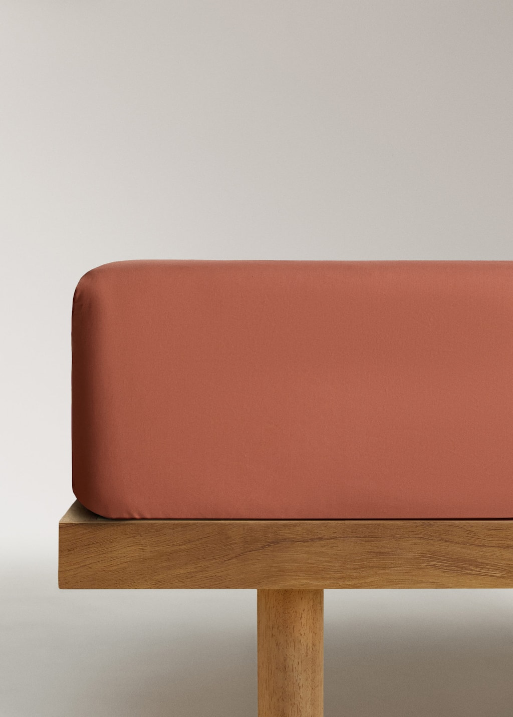 Mango Home Percale Cotton Fitted Sheet For 90 Cm Bed Medium Pink