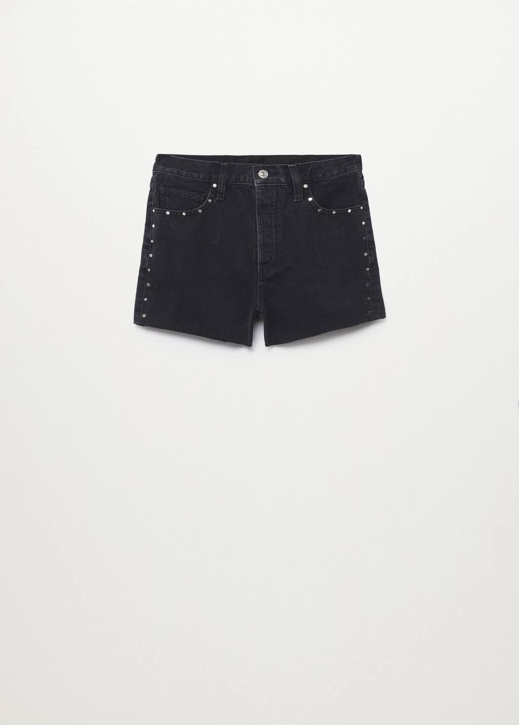 Denim shorts with studs - Woman | Mango Iceland