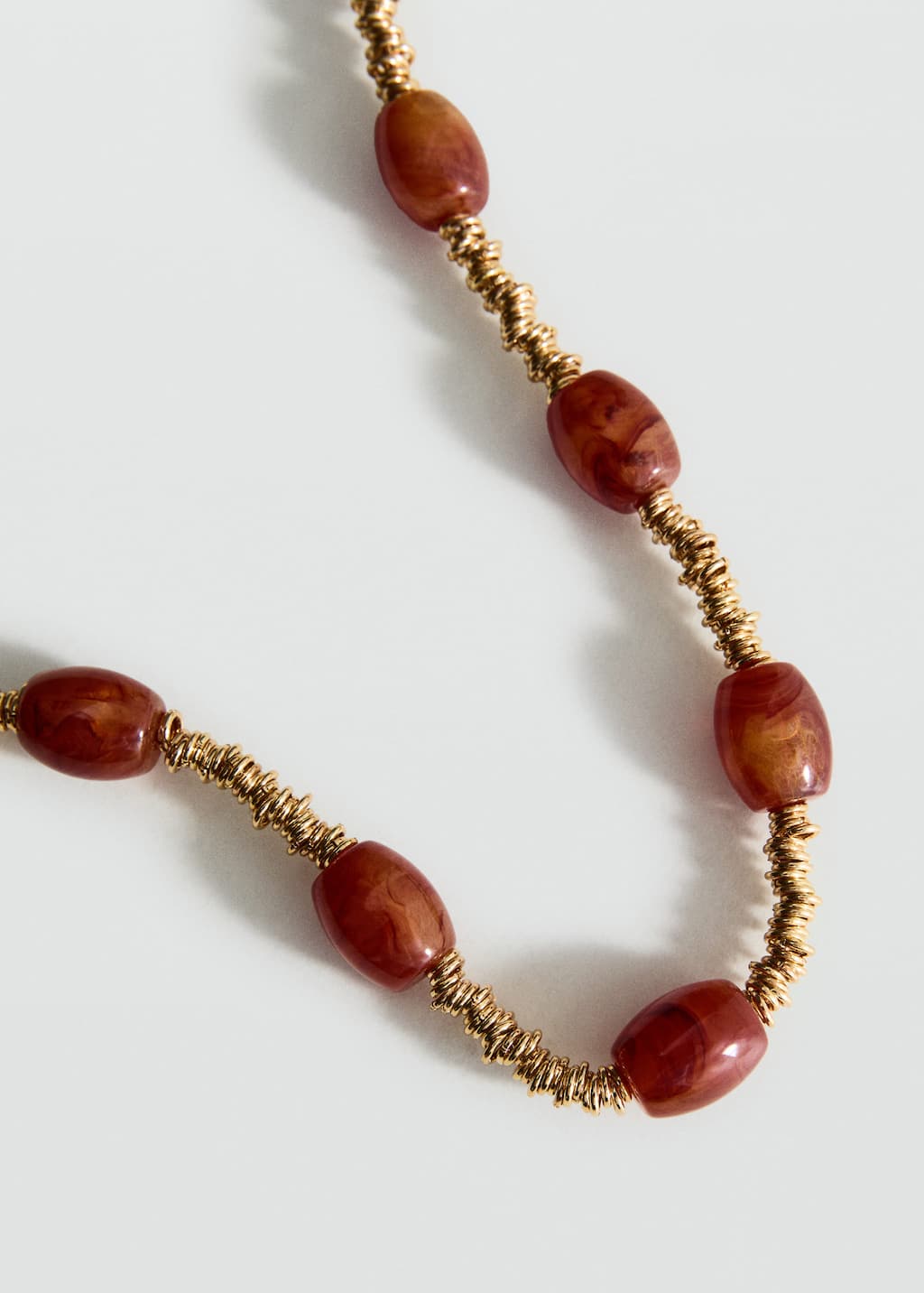 Beaded chain necklace