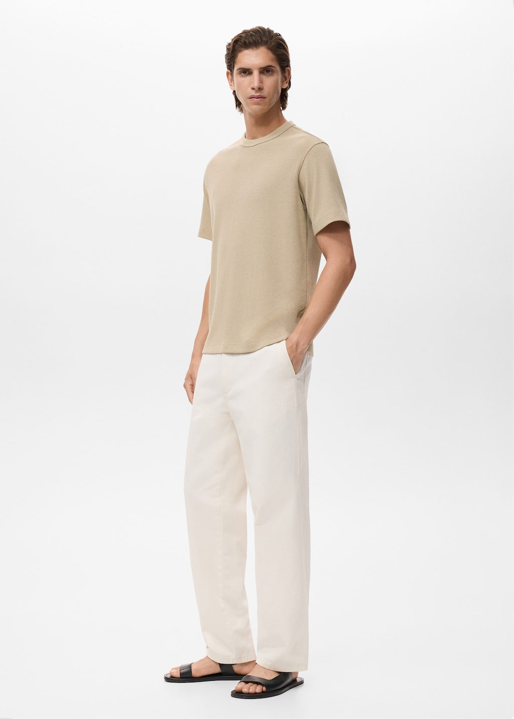 Fine-knit T-shirt