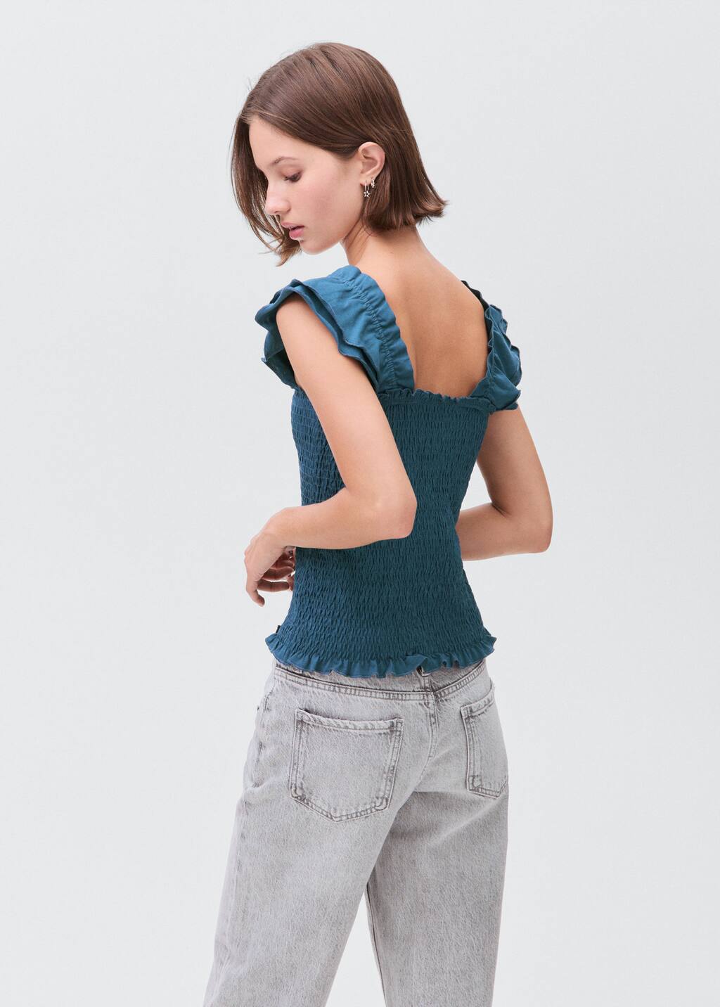 Frilly ruffled top