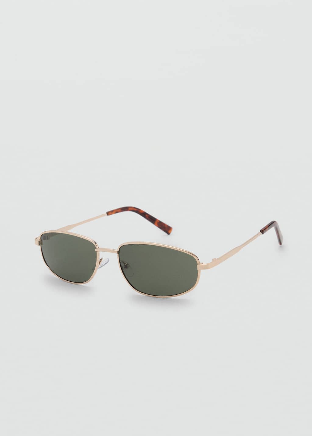 Mango Metallic Frame Sunglasses Gold
