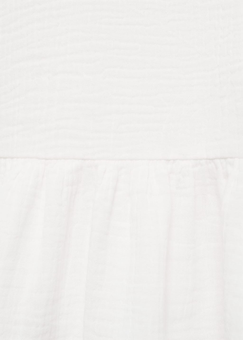 Dress with lace flounces