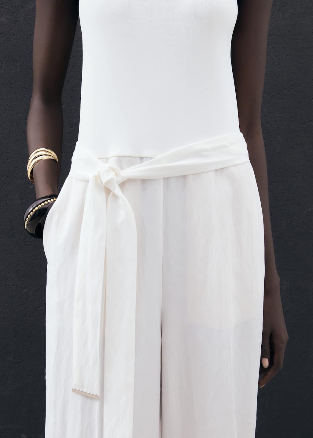 Jumpsuit with belt