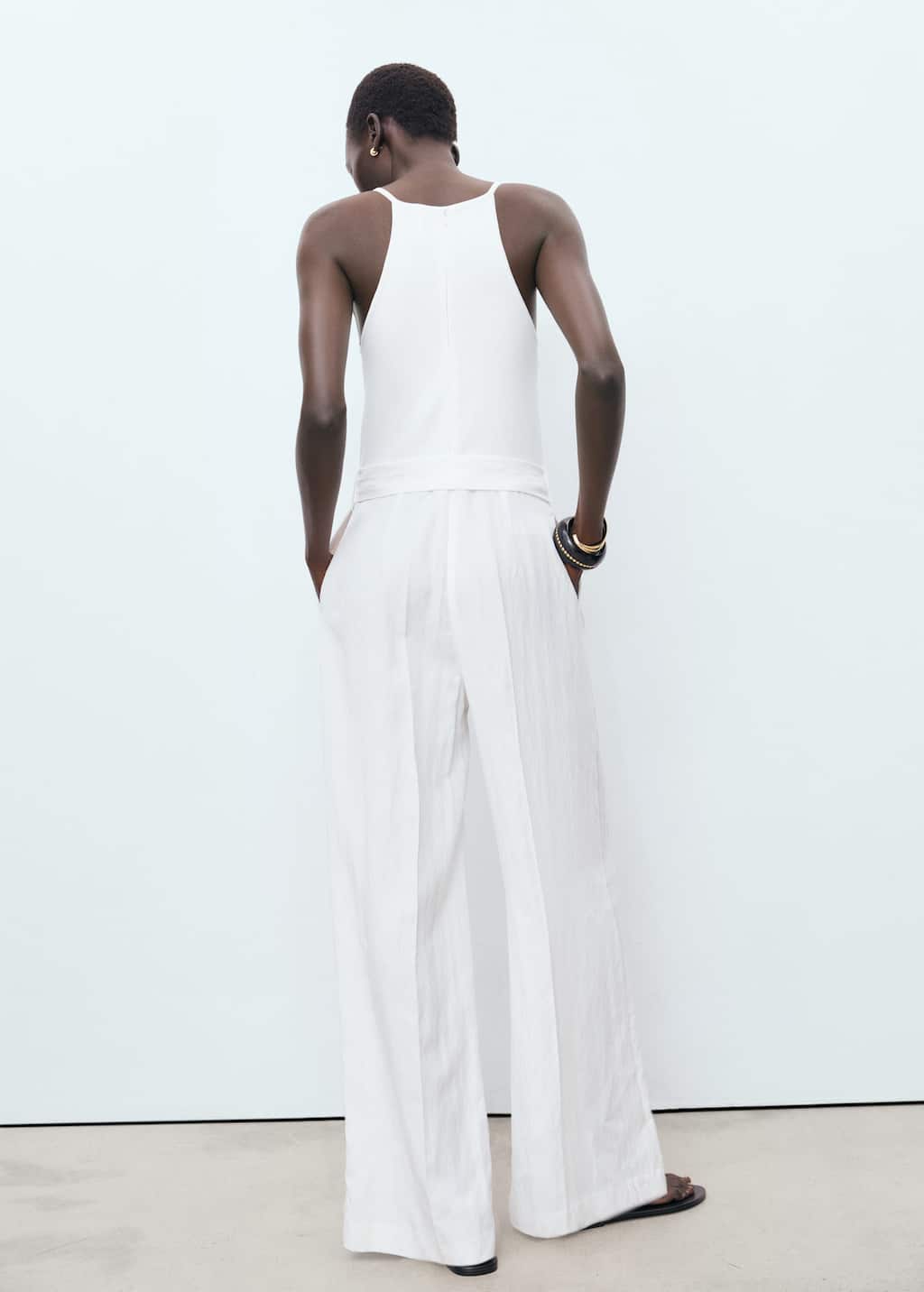 Jumpsuit with belt