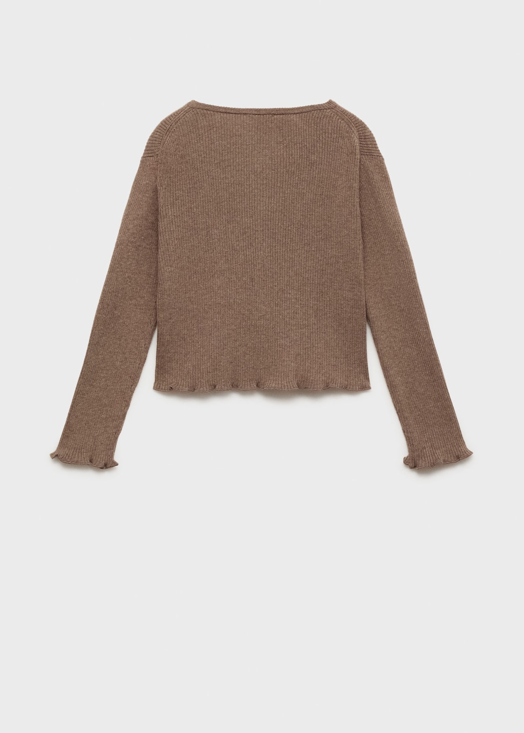 Ribbed knit cardigan
