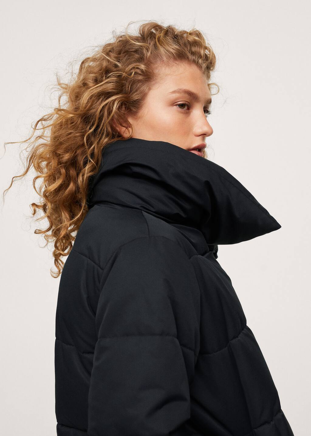 mango quilted coat