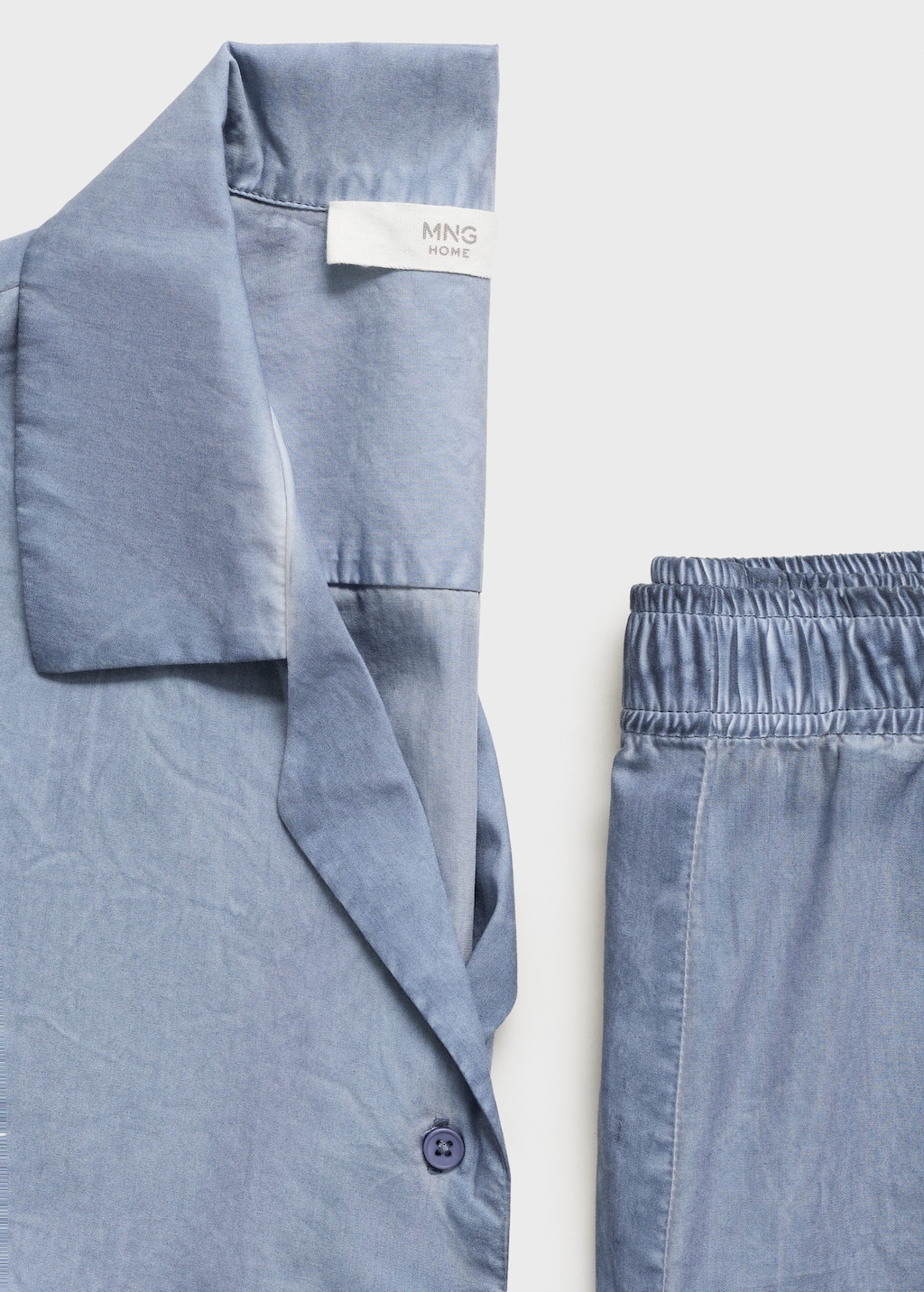 Garment-dyed cotton shirt