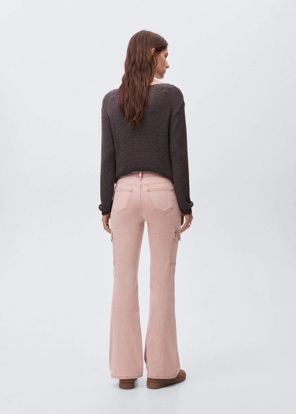 Studded skinny cargo jeans