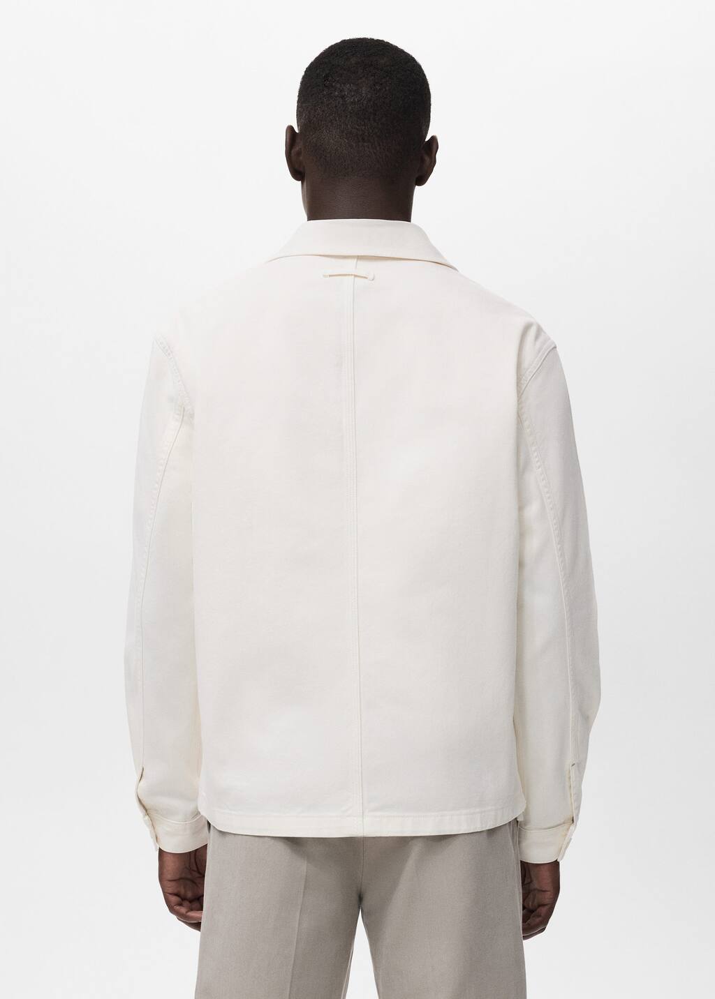100% cotton jacket with pockets