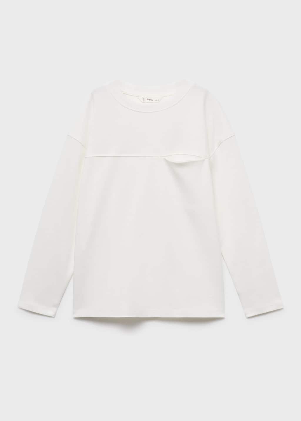 Mango T-shirt Blanc Cassé - Enfants - 13-14 Ans -  Kids In White