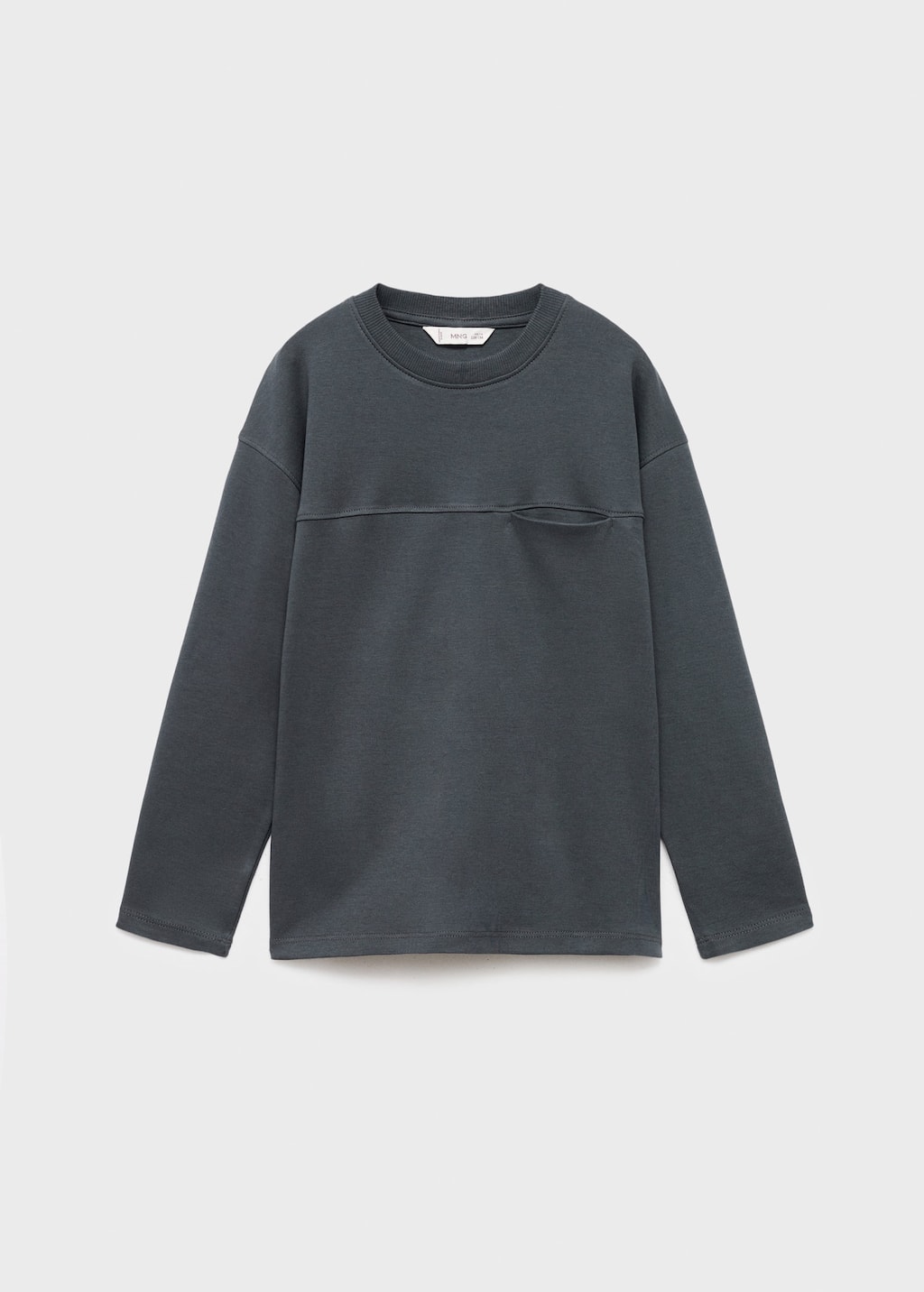 Mango T-shirt Gris Anthracite - Enfants - 13-14 Ans - Kids In Gray