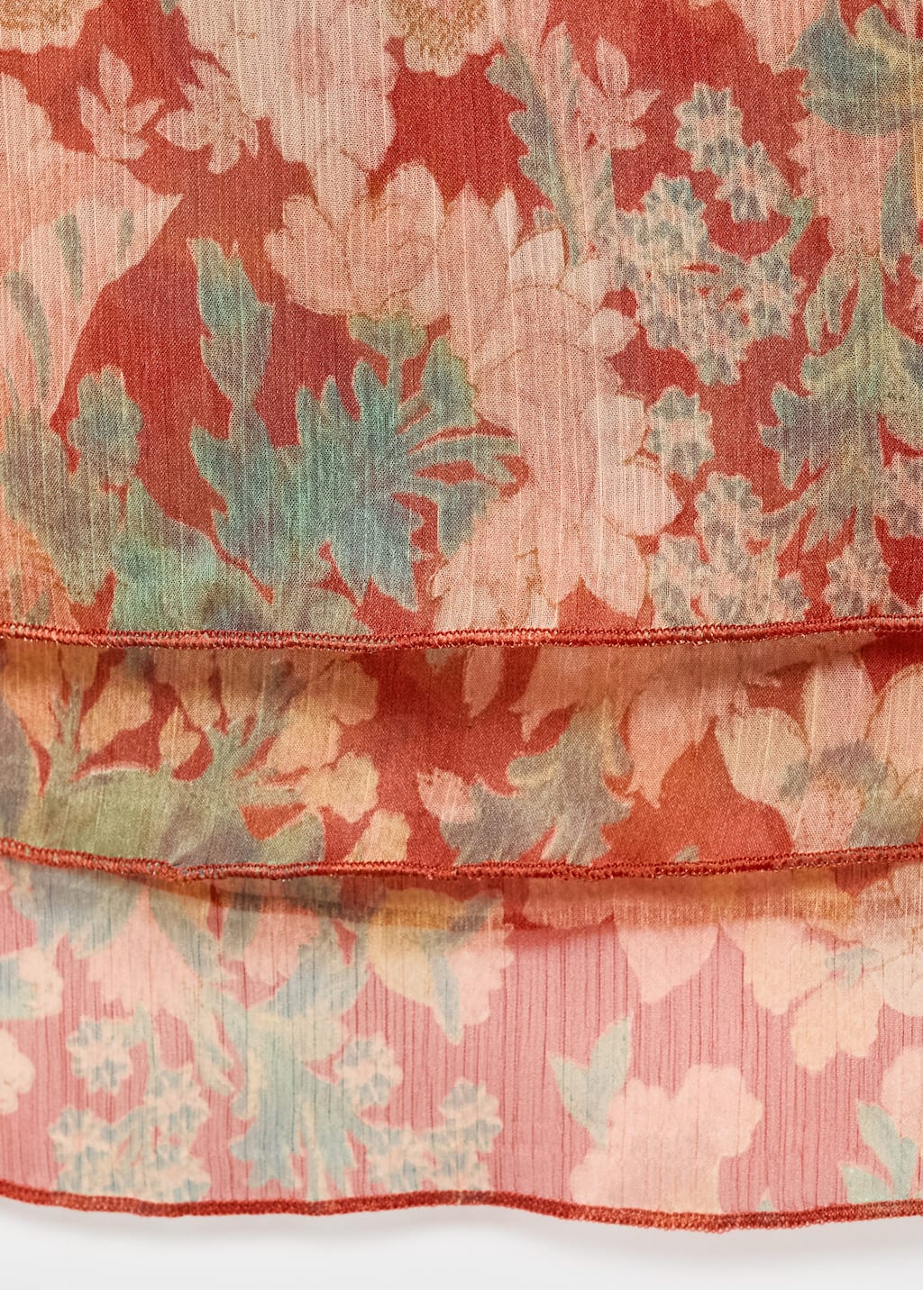 Floral pleated blouse