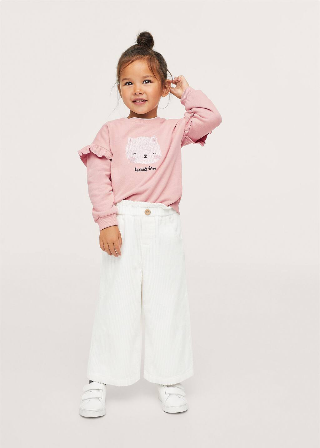 Pantalón pana culotte - Mujer | Mango España