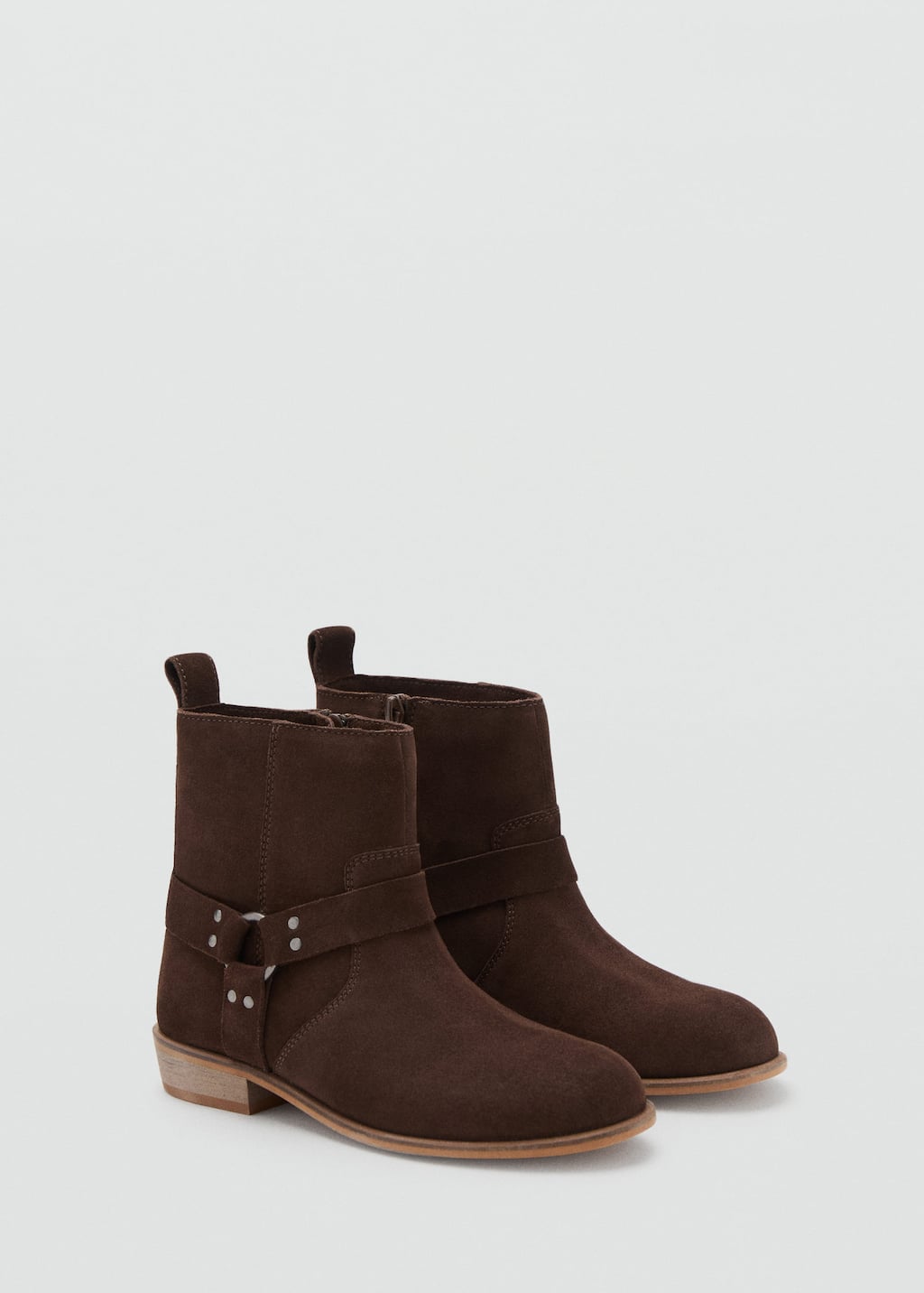 Mango Kids' Ankle Boots In Brown