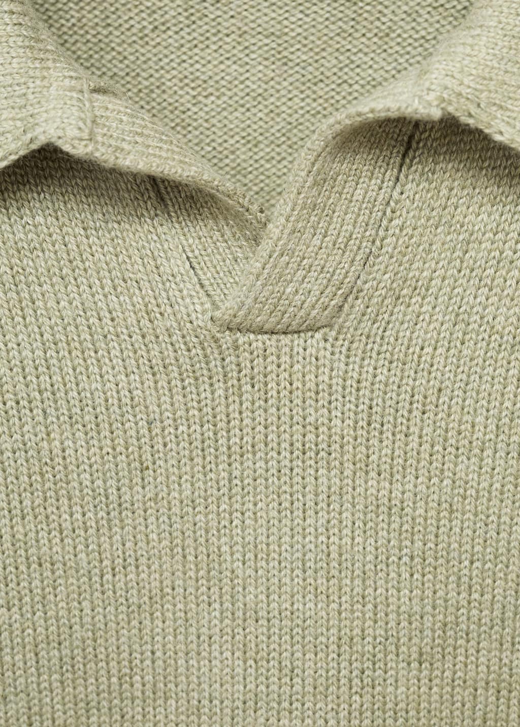 Knitted polo-neck sweater
