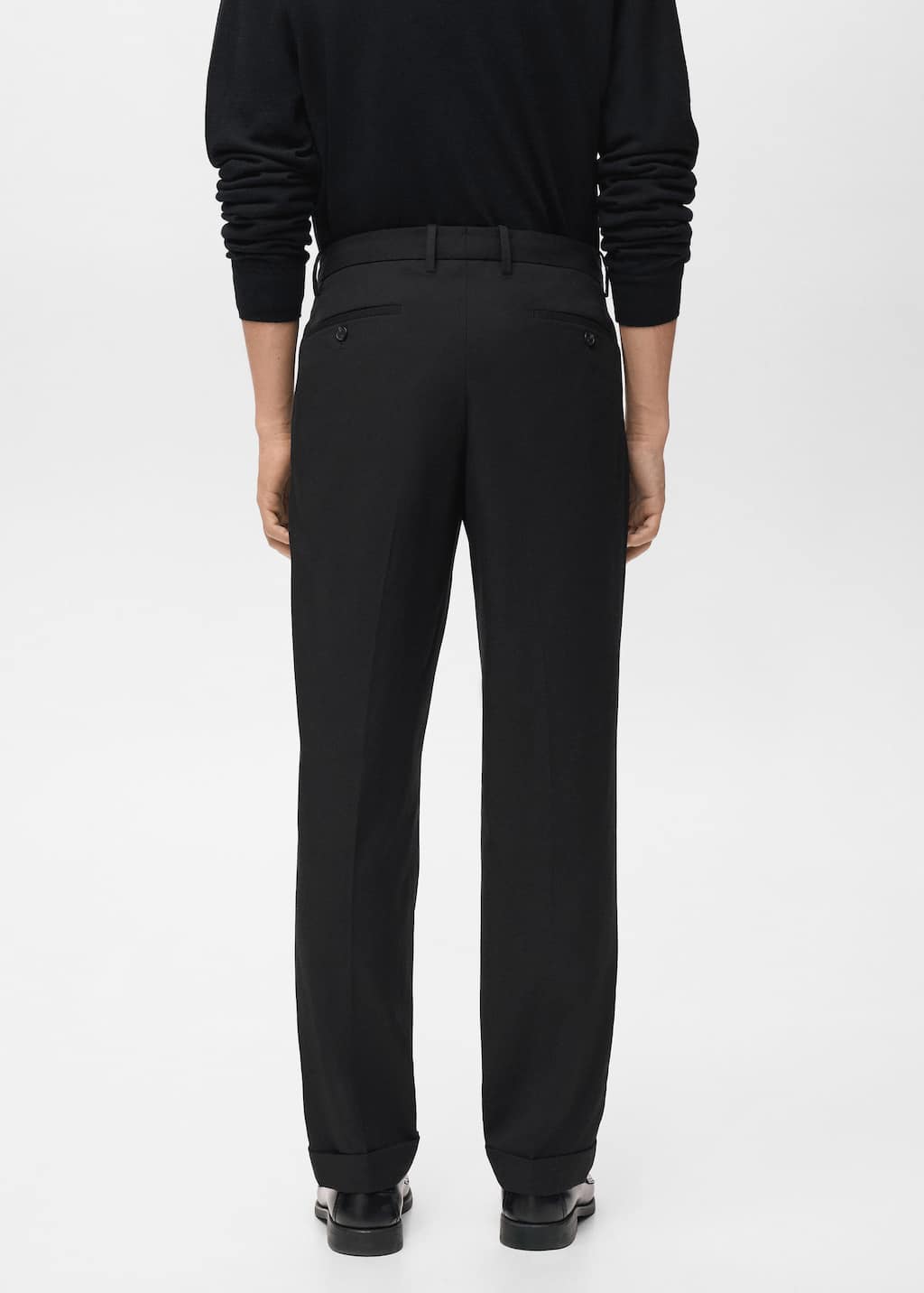 Regular-fit pleated pants