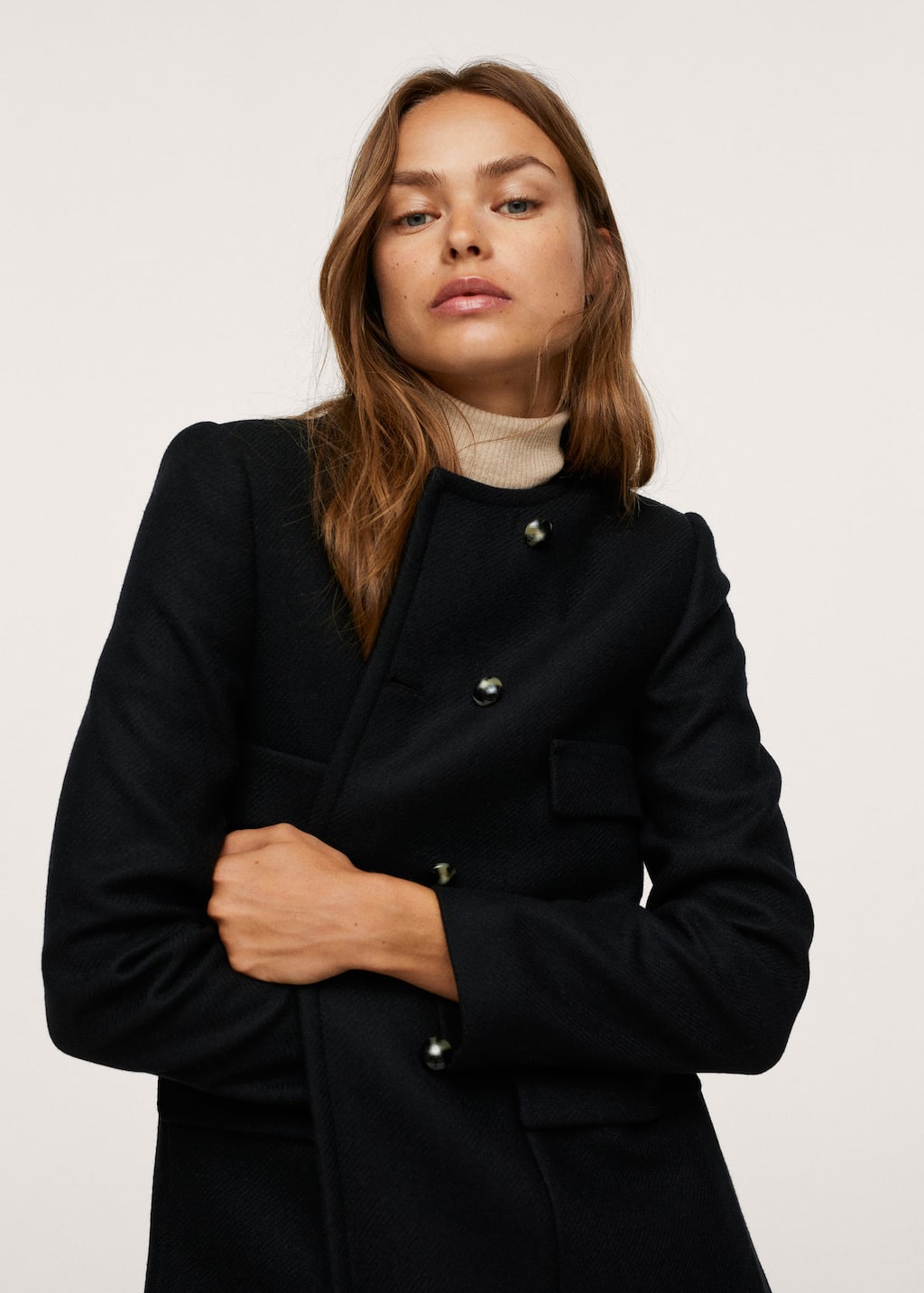 mango double breasted wool coat