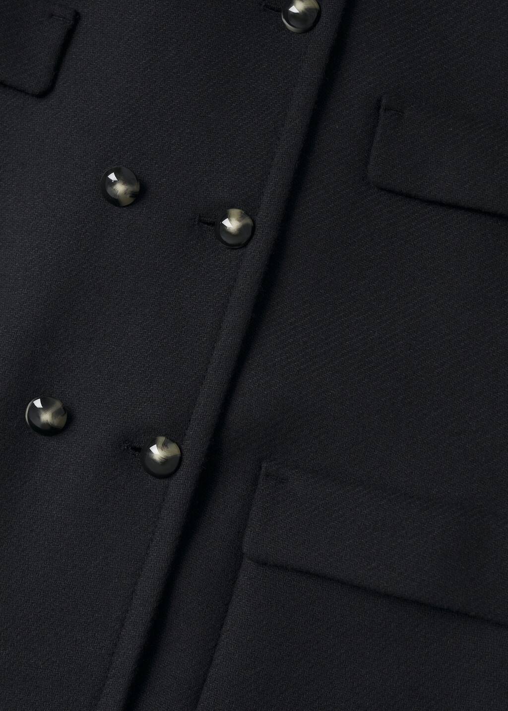navy double breasted wool coat