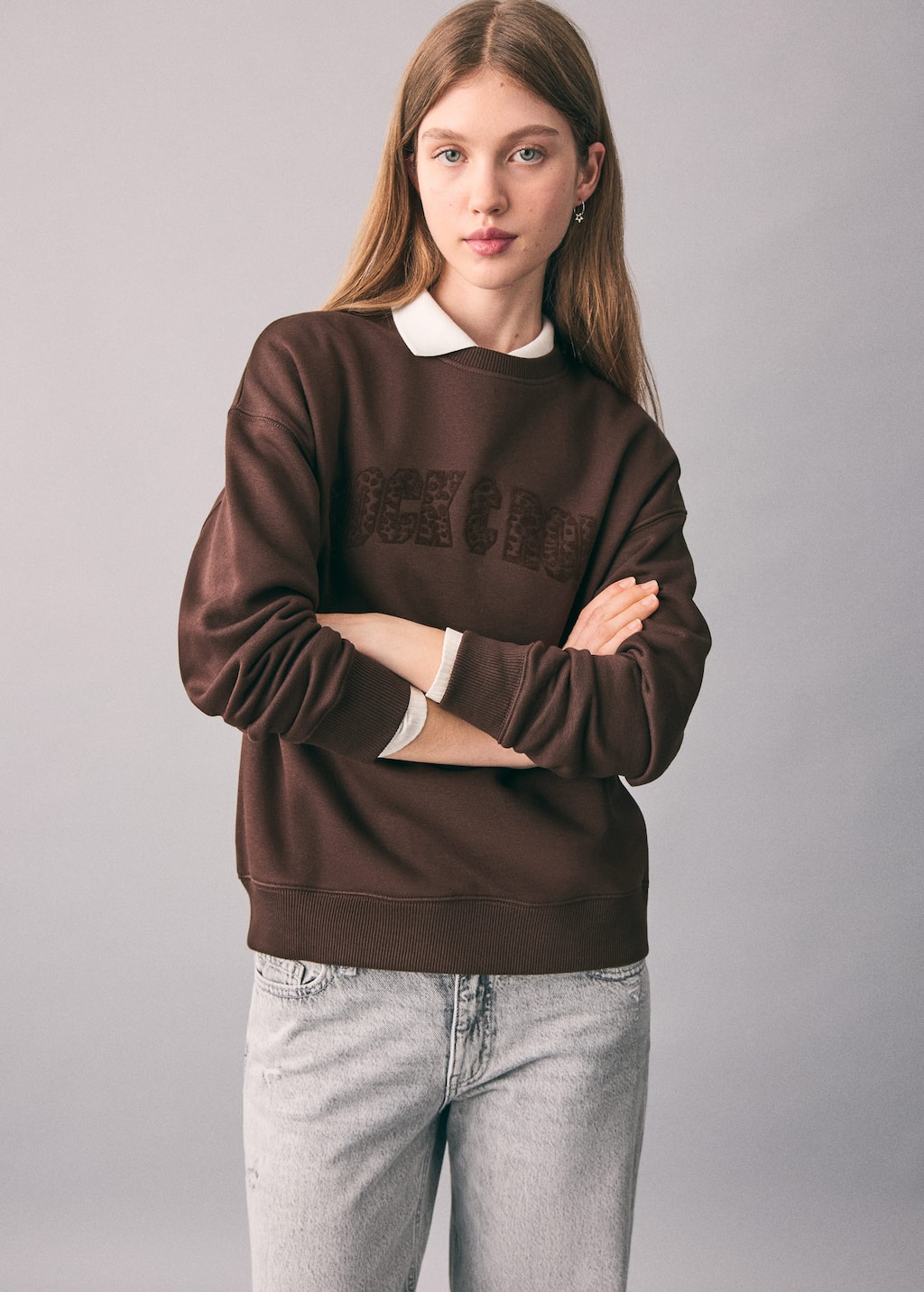 Animal print sweatshirt
