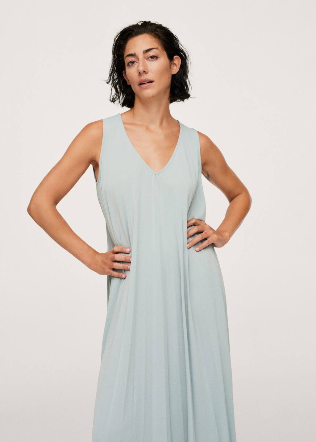 robe fluide plissée