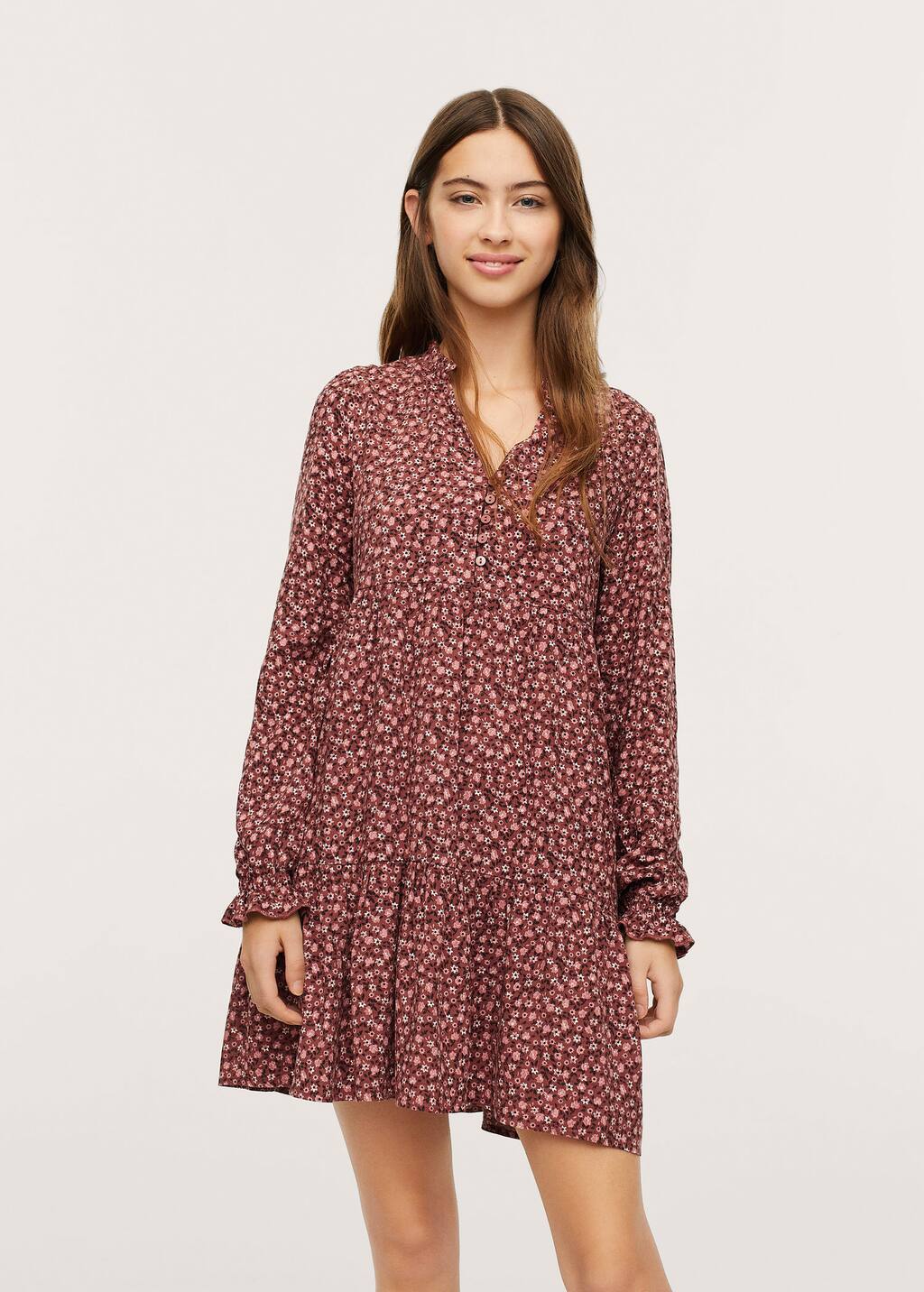floral animal print dress
