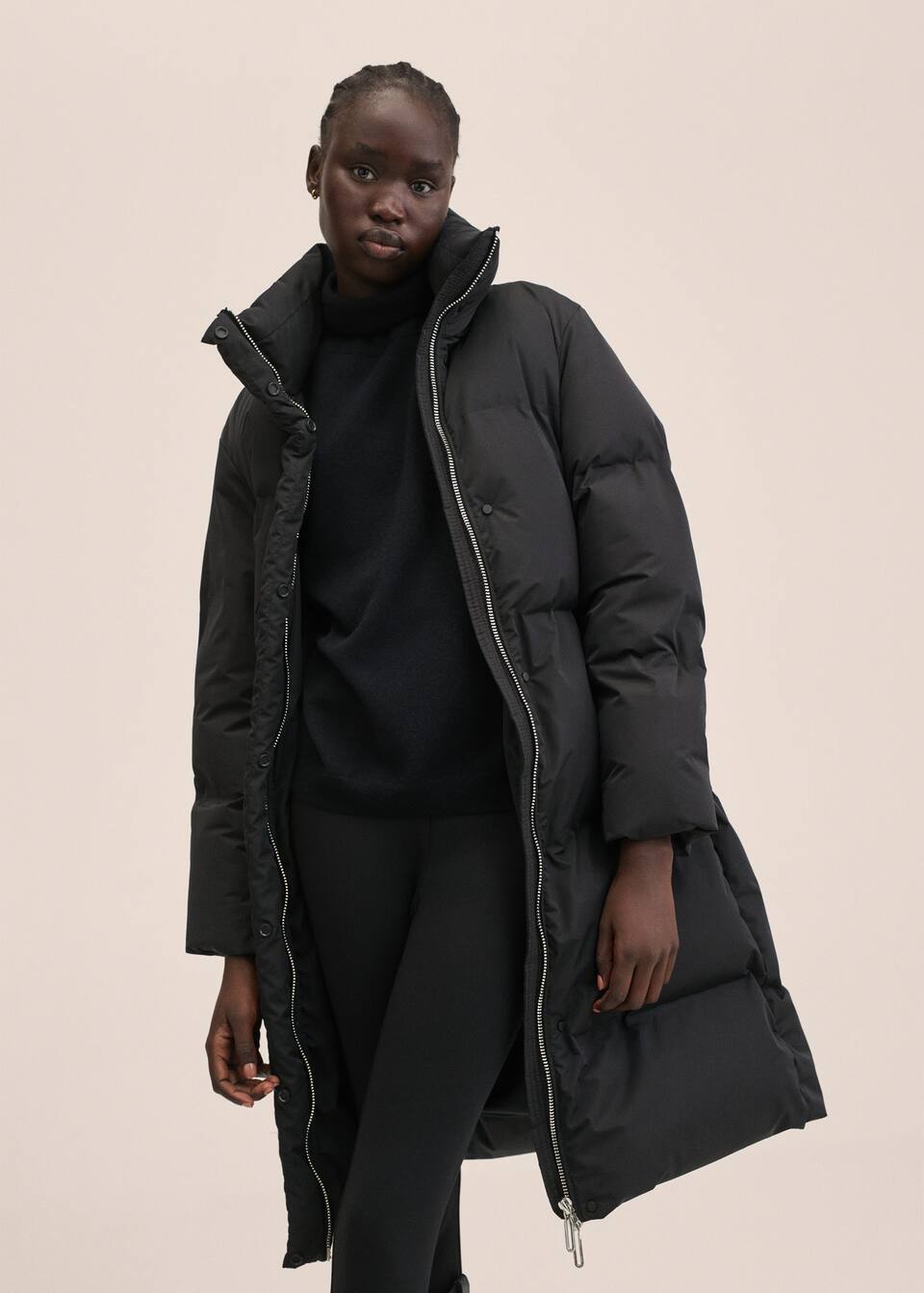 Water Repellent Quilted Coat Woman Mango Oman Water Repellent Quilted Coat Woman Mango Oman