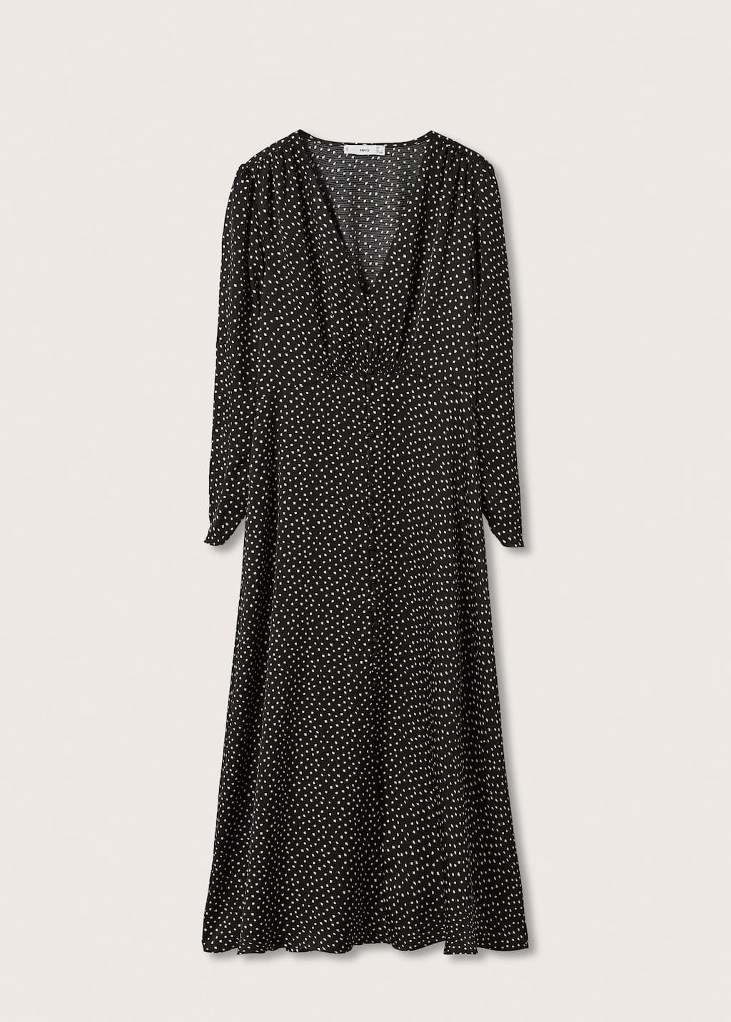 mango buttoned printed dress