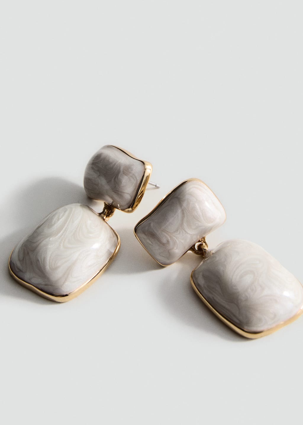 Mango Boucles D'oreilles Perles Pendantes Blanc - Femme - Taille Unique -