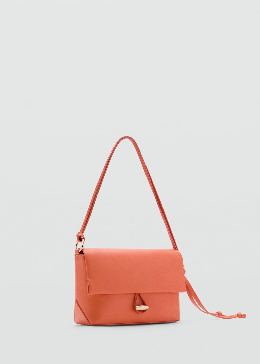 Mango Shoulder Bag With Strap Orange
