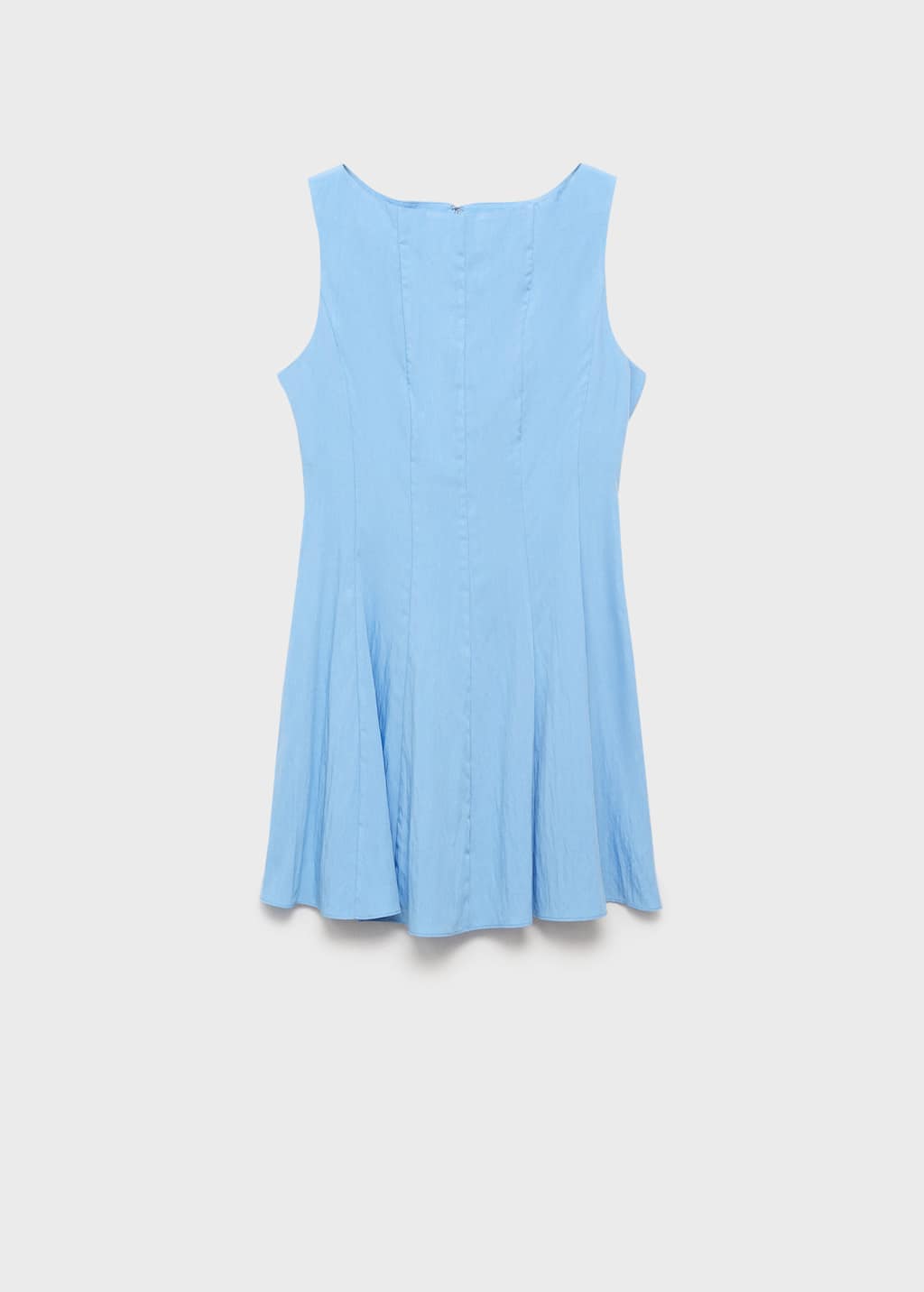 Mango Sleeveless Minidress In Blue