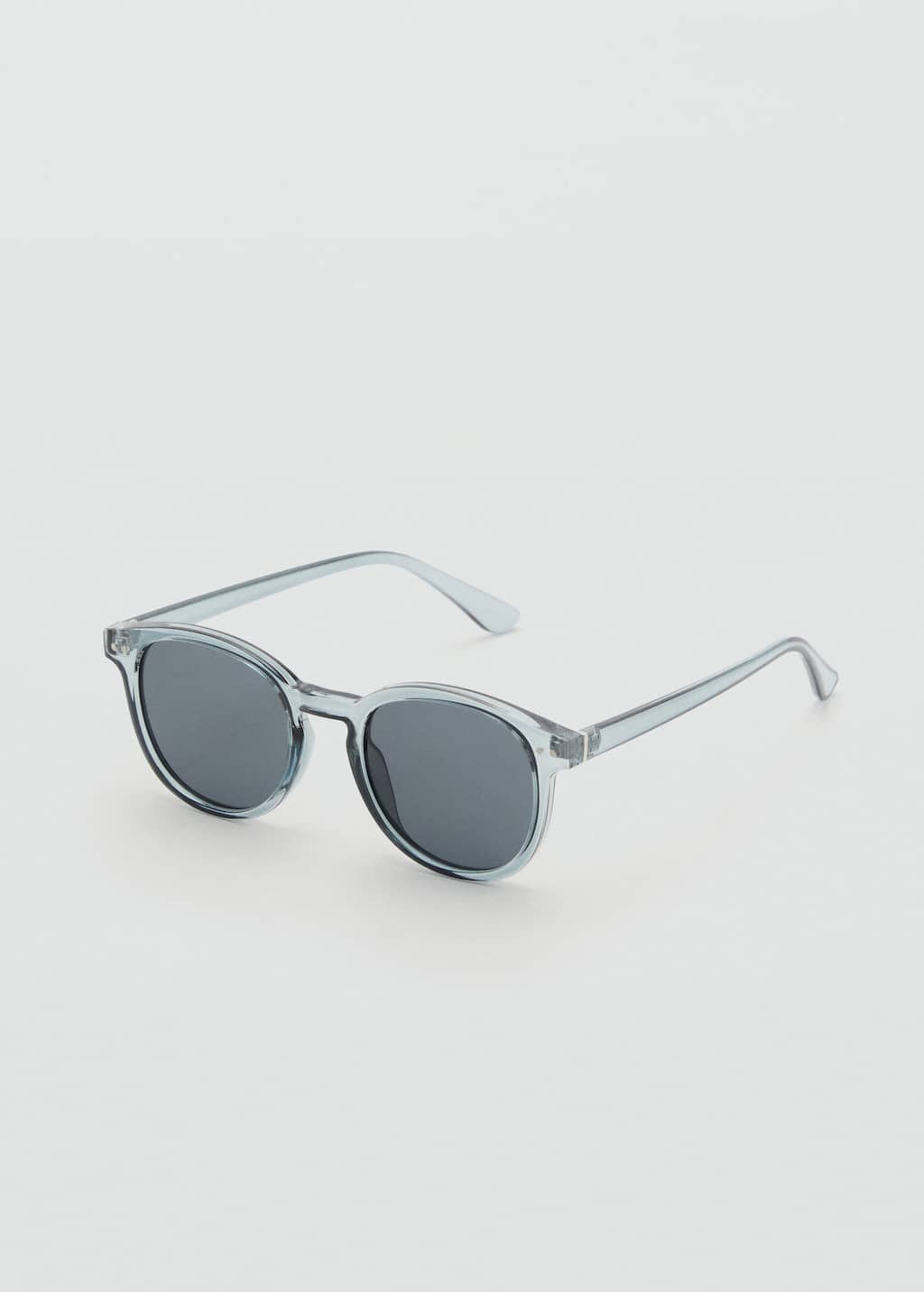 Mango Man Lunettes De Soleil Monture Ronde Gris - Homme - Taille Unique -