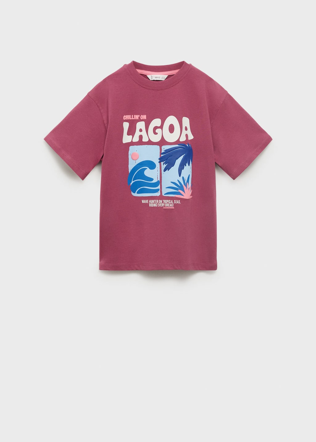 Mango Short-sleeved Printed T-shirt Cherry