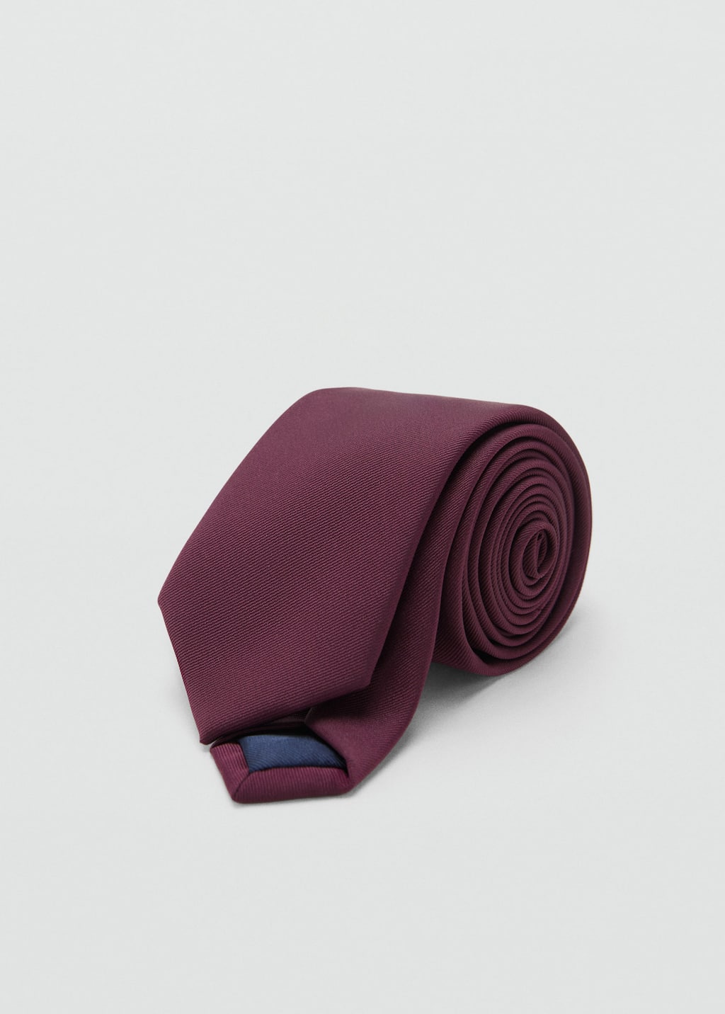 Mango Man Smooth Micro-structured Tie Burgundy