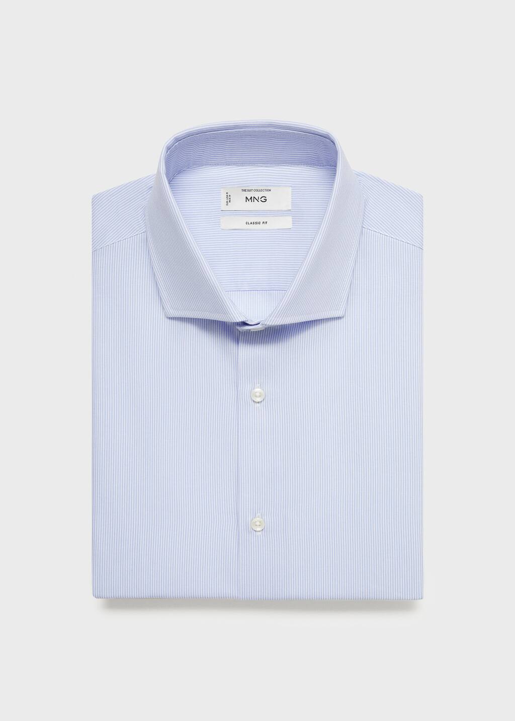 Slim fit thousand striped suit shirt