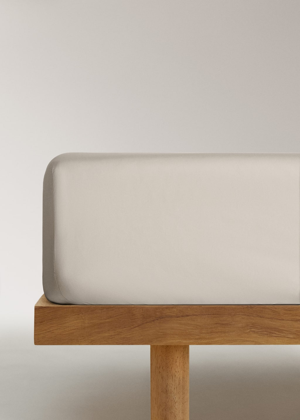 Mango Home 500-thread Percale Cotton Fitted Sheet King Bed Beige