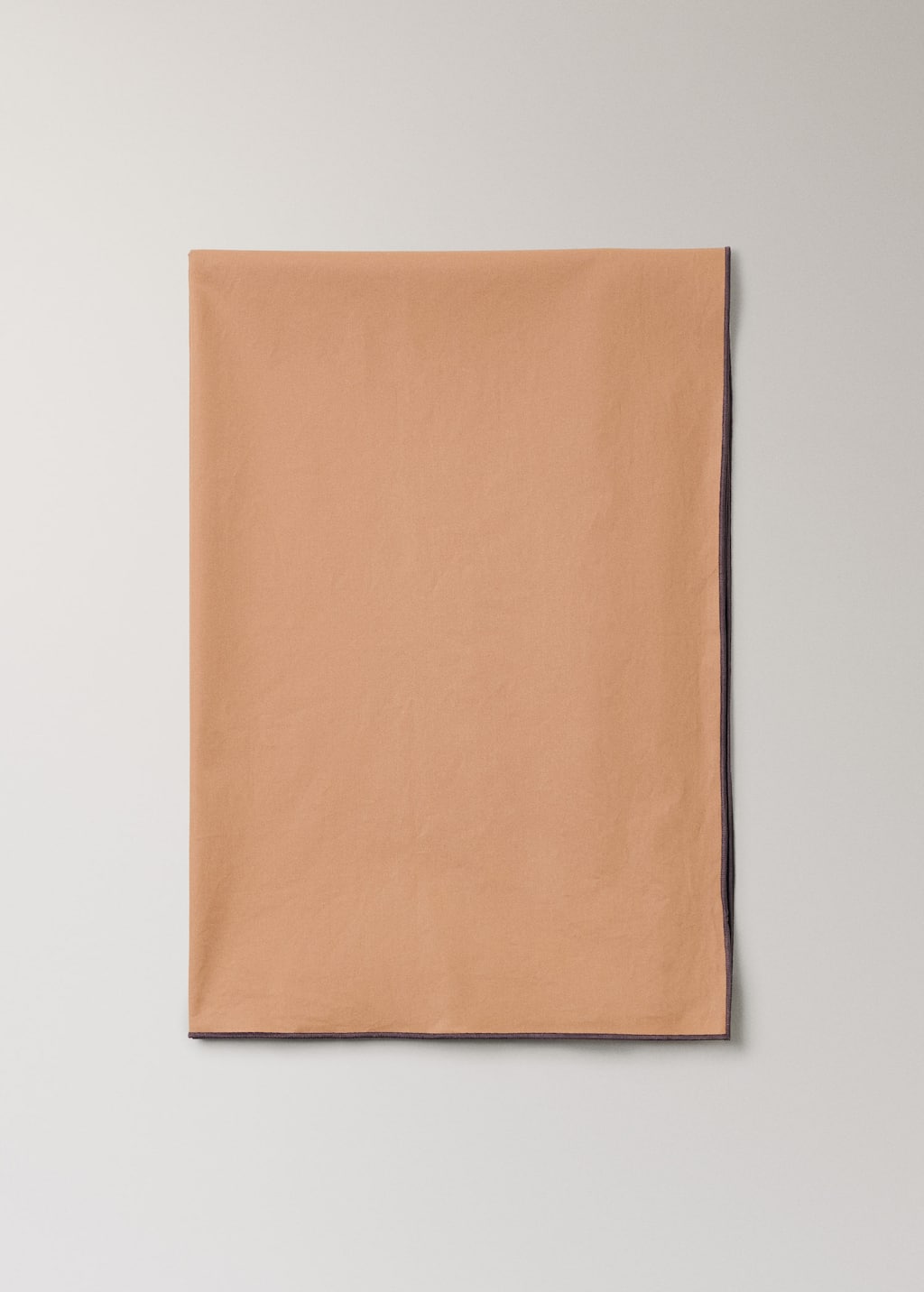Mango Home Resin Cotton Overlocked Tablecloth 8 To 10 Diners Medium Brown In Neutral