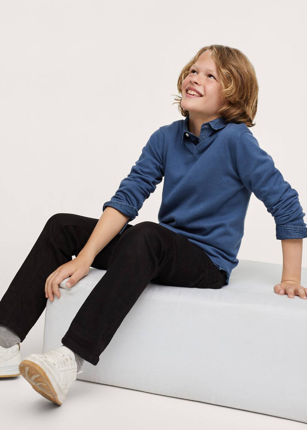 v neck sweater mango