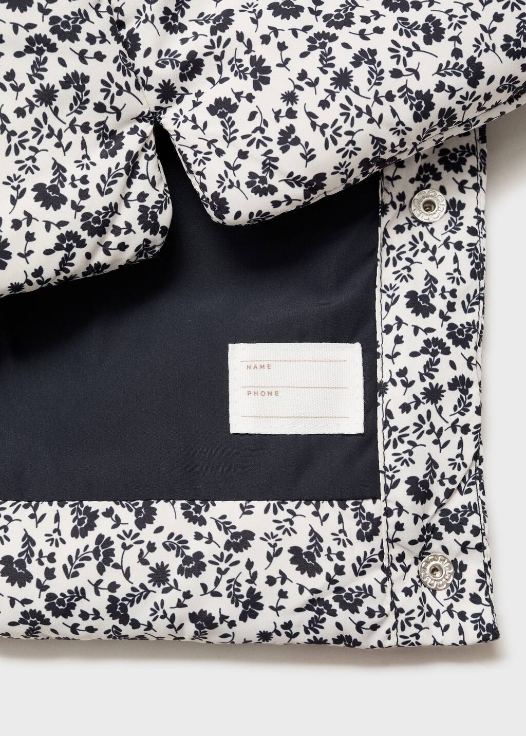 Floral quilted vest