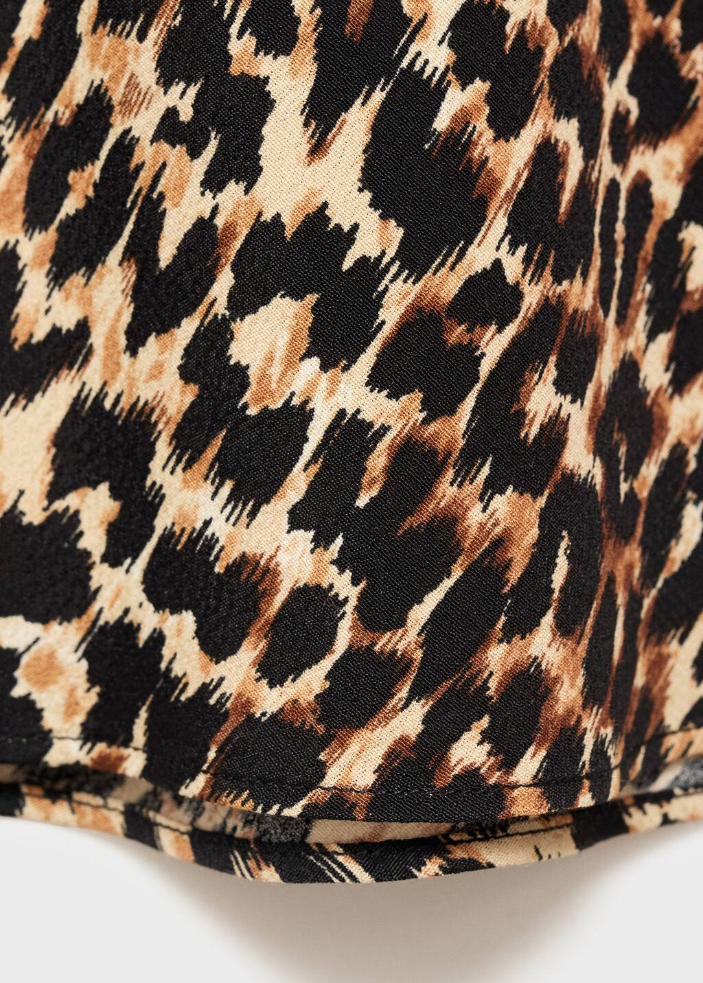 Leopard midi skirt