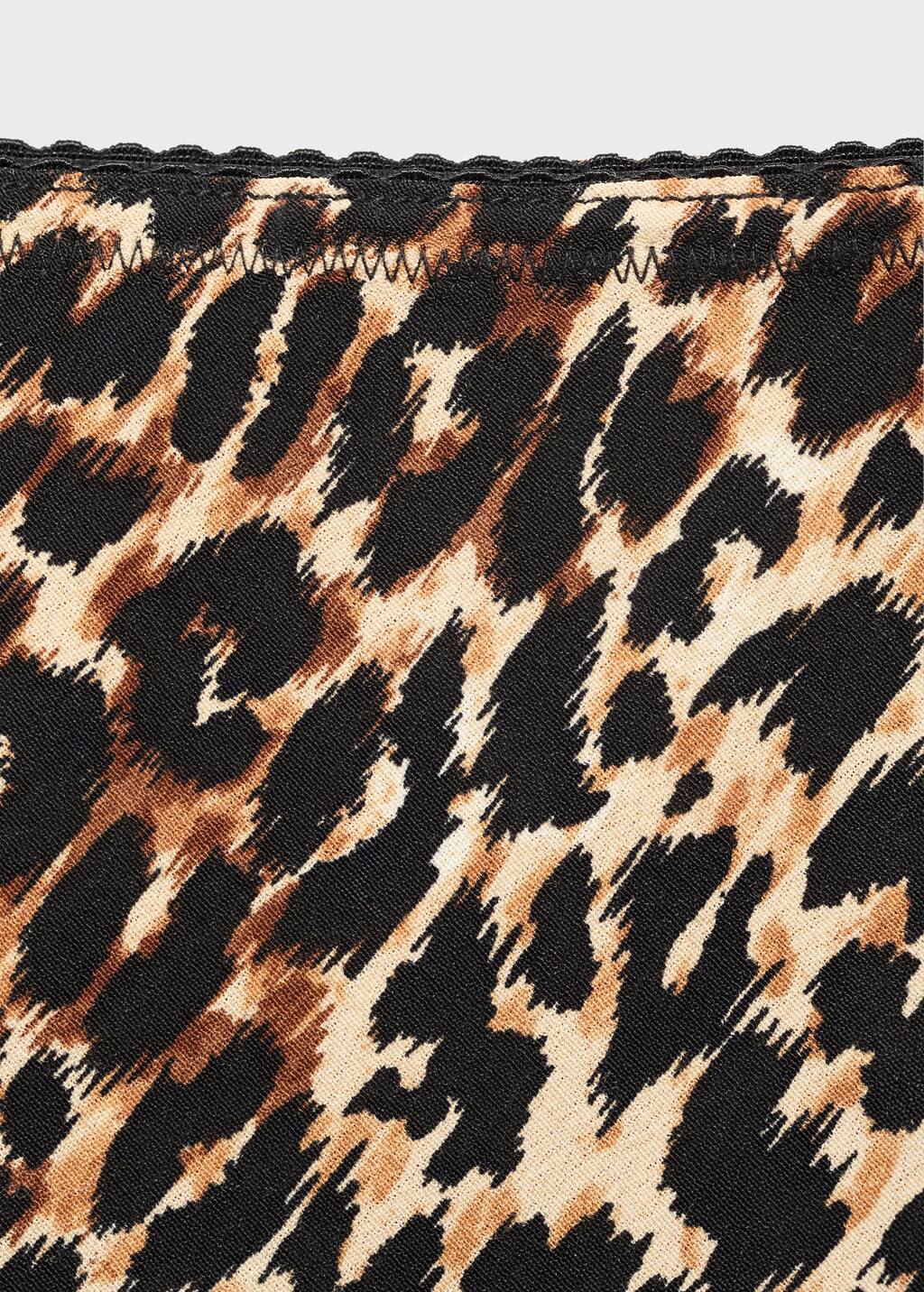 Leopard midi skirt