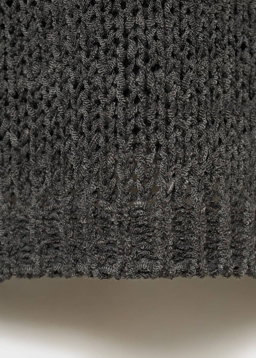 Openwork knit sweater