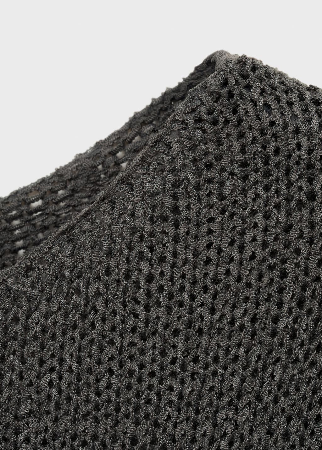 Openwork knit sweater