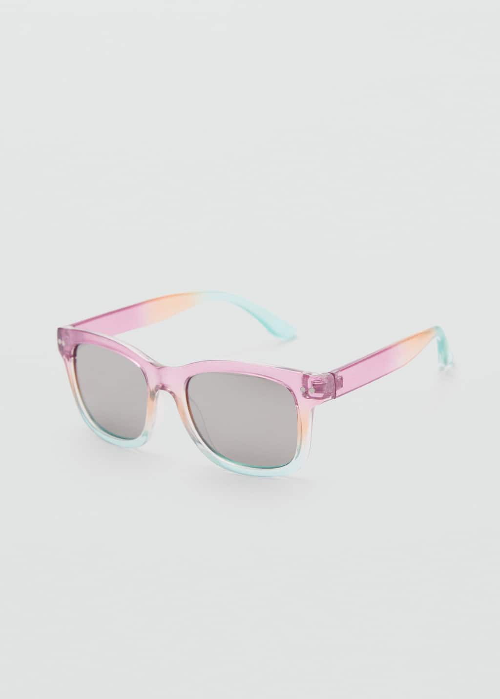 Mango Square Sunglasses Aqua Green