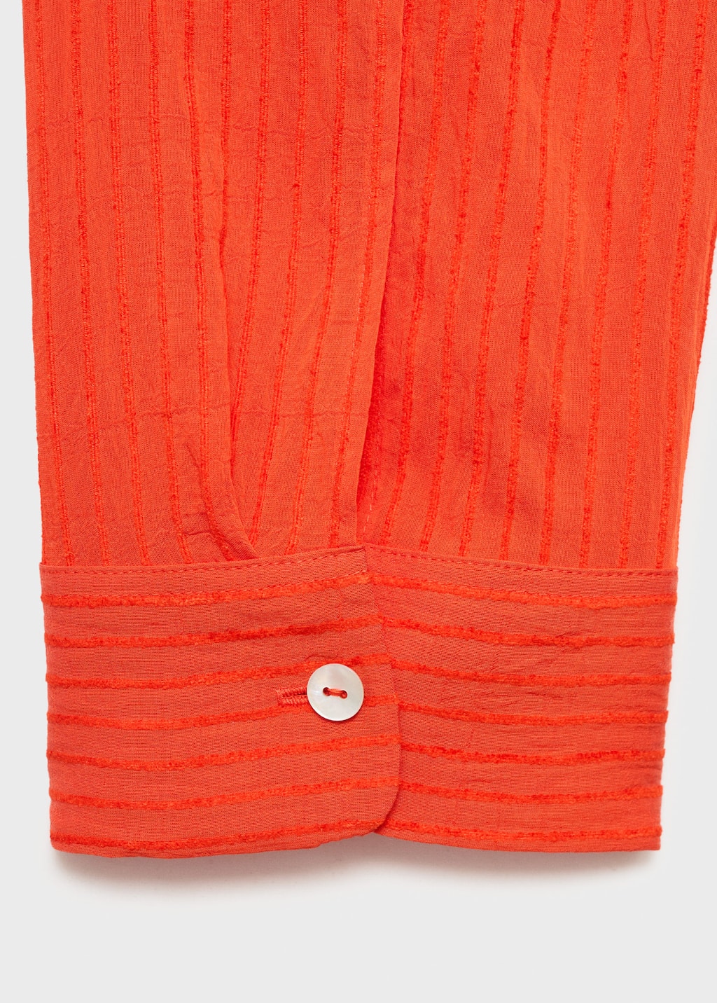 Oversized crinkled-effect shirt