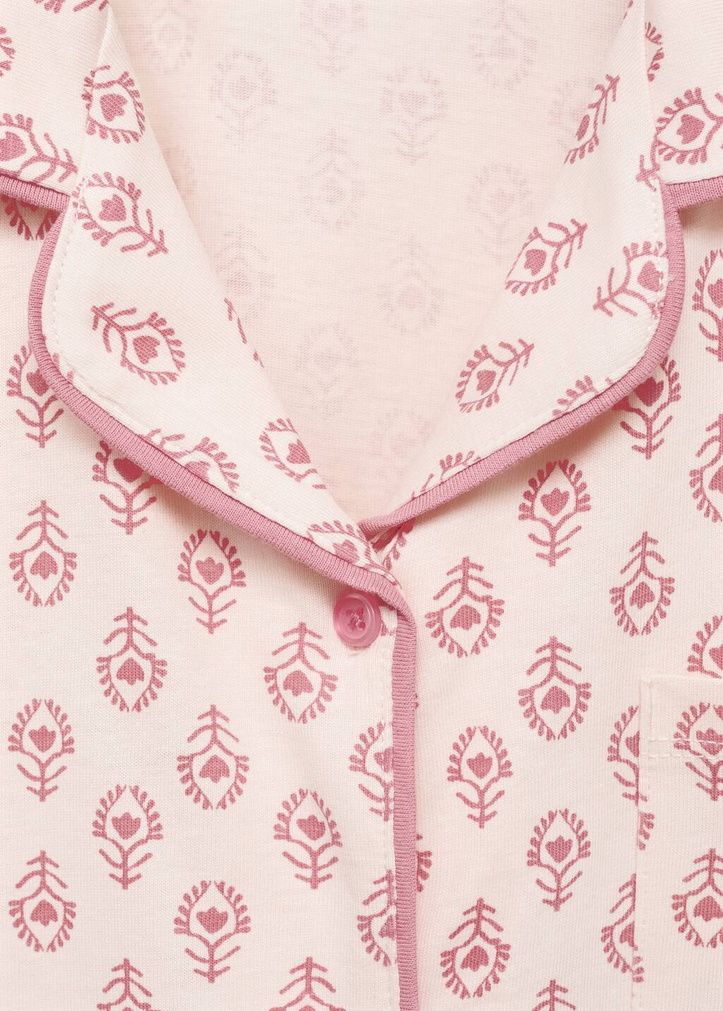 Printed cotton pyjamas