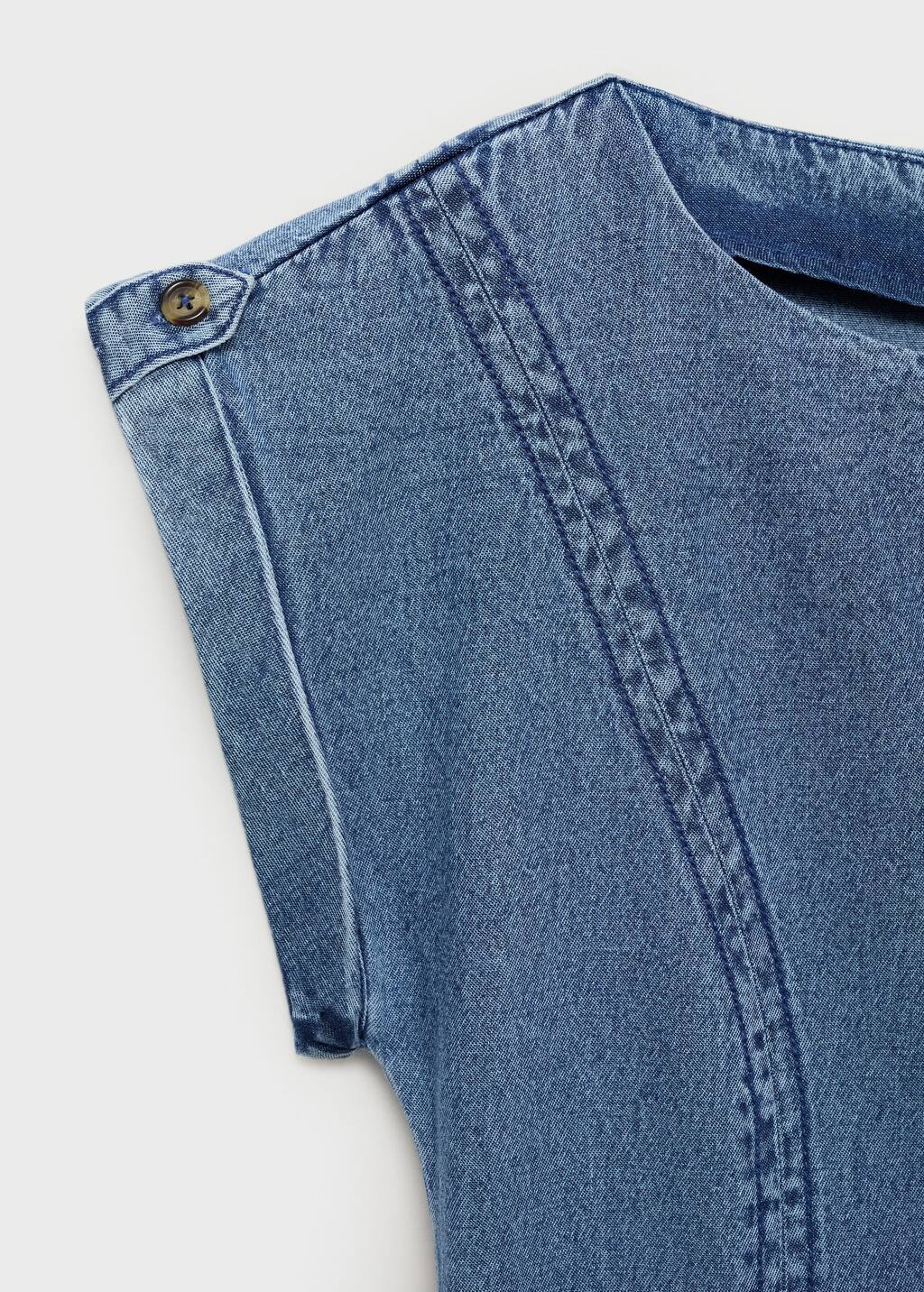 Denim dress with seam detail