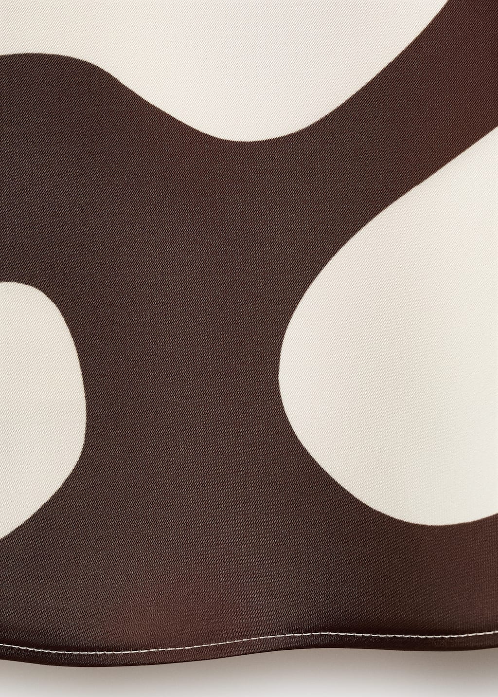 Printed satin dress